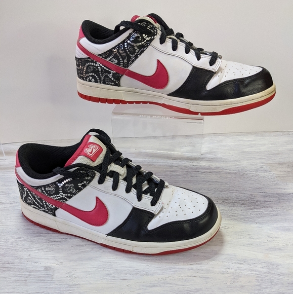 VINTAGE, RARE Nike Dunk Low 6.0 'Pink White Black' m8.5/w10 - Picture 15 of 15